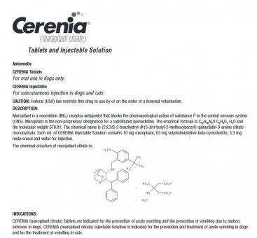 Cerenia Product Insert