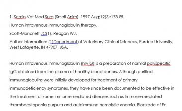 Human Intravenous Immunoglobulin Therapy